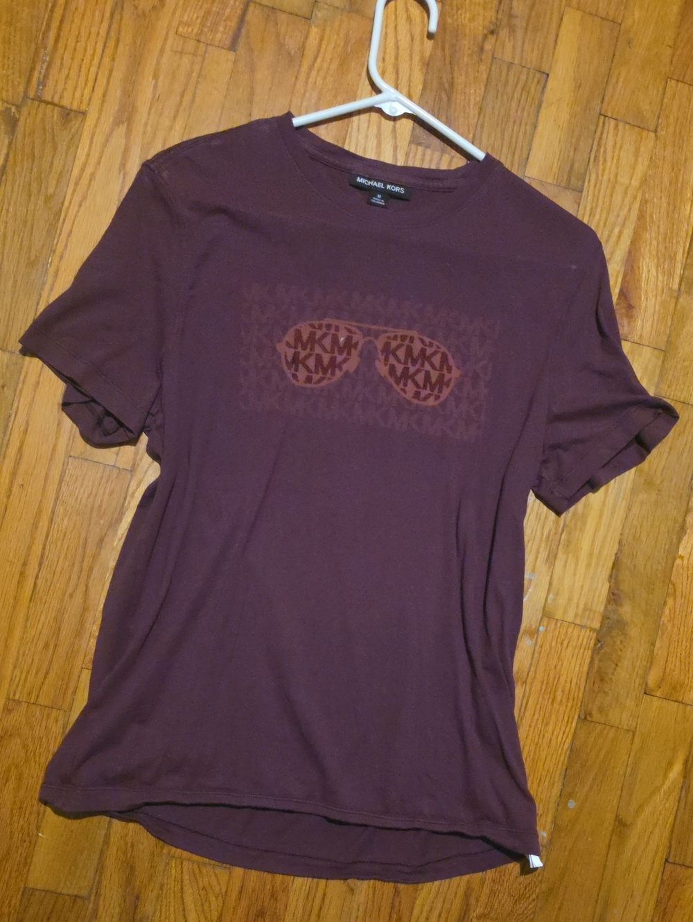 Michael KorsMaroon Logo Graphic T-Shirt